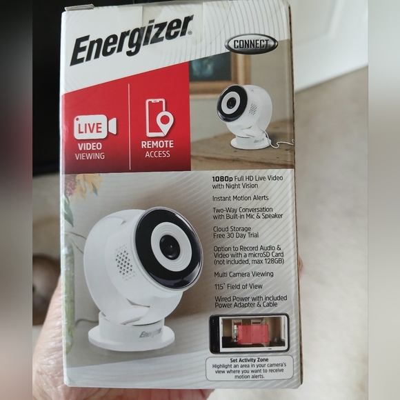Energizer WIFI Camera, Smart Camera Wired Power, Night Vision Indoor - Picture 3 of 4